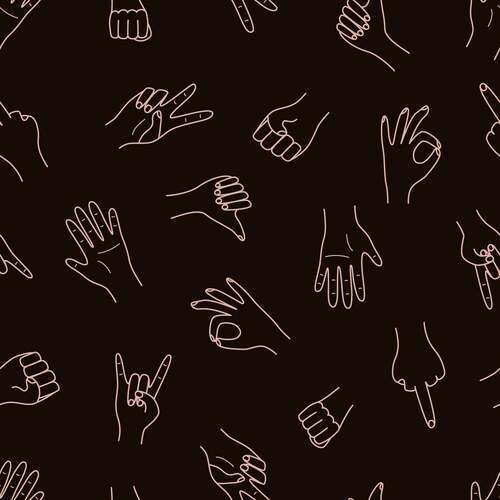 Middle finger pattern Vector Images & Graphics for Commercial Use ...