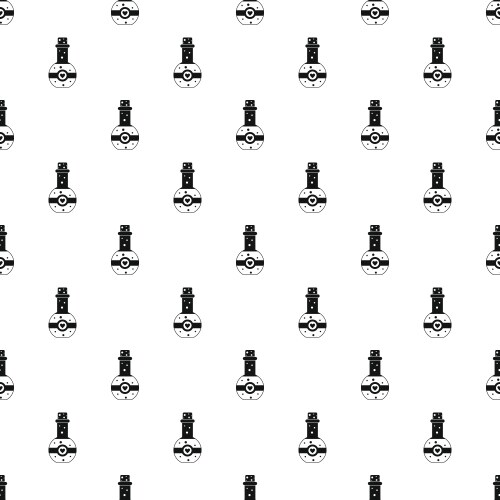 Flask of love elixir pattern simple style vector image