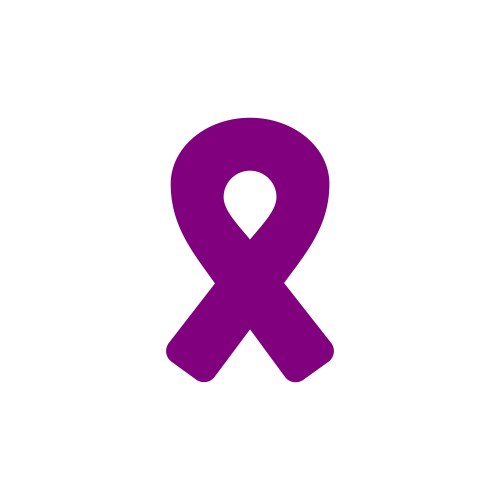 Alzheimer awareness day ribbon Vector Image