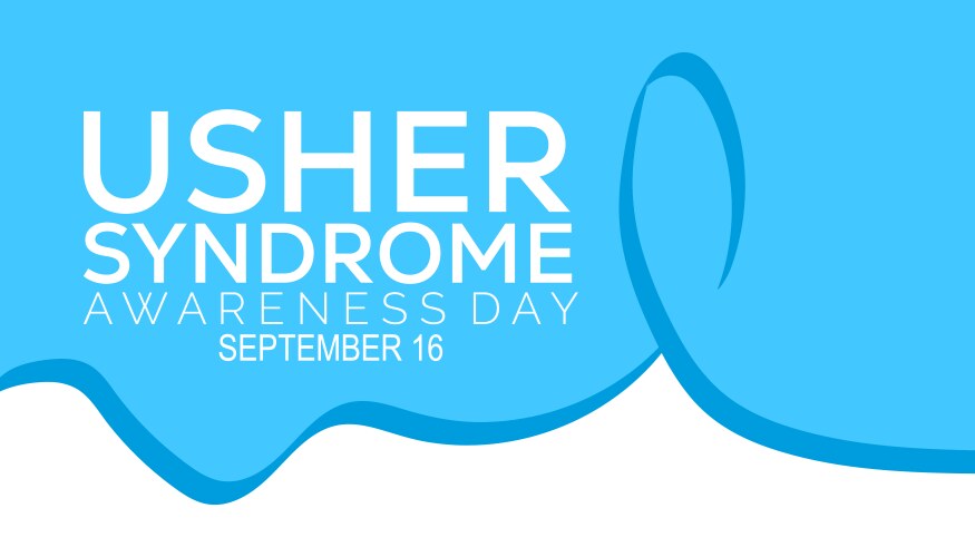 Usher syndrome awareness day Royalty Free Vector Image