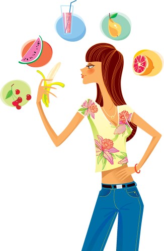 diet vector image