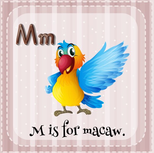 Letter m Royalty Free Vector Image - VectorStock