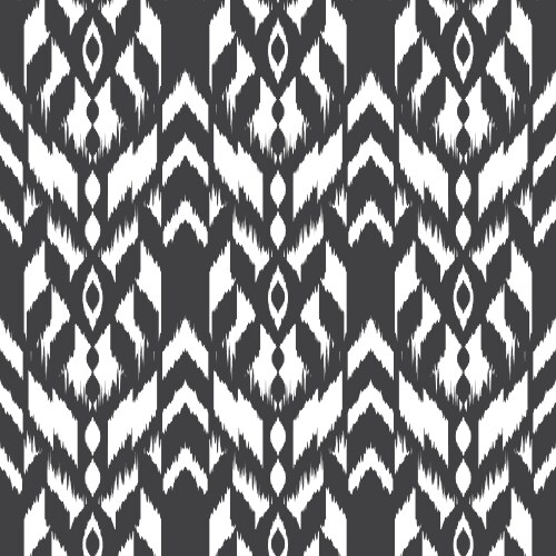Ikat seamless pattern wallpaper background Vector Image