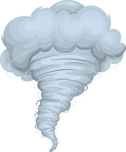 Tornado hurricane 3d icon set Royalty Free Vector Image