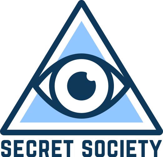 Secret Society Pyramid Logo Vector Image