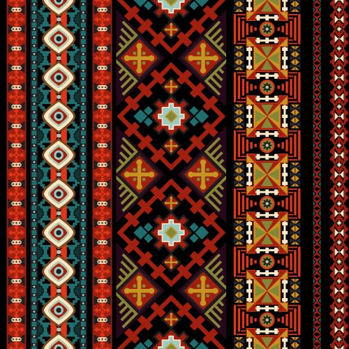 Tribal ethnic seamless pattern geometric design Vector Image