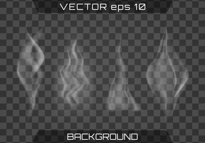 Realistic wavy smoke effect Royalty Free Vector Image