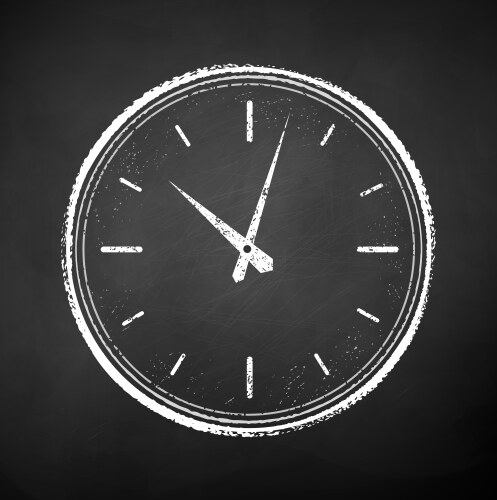 Chalk Flower in Pot Vector Image