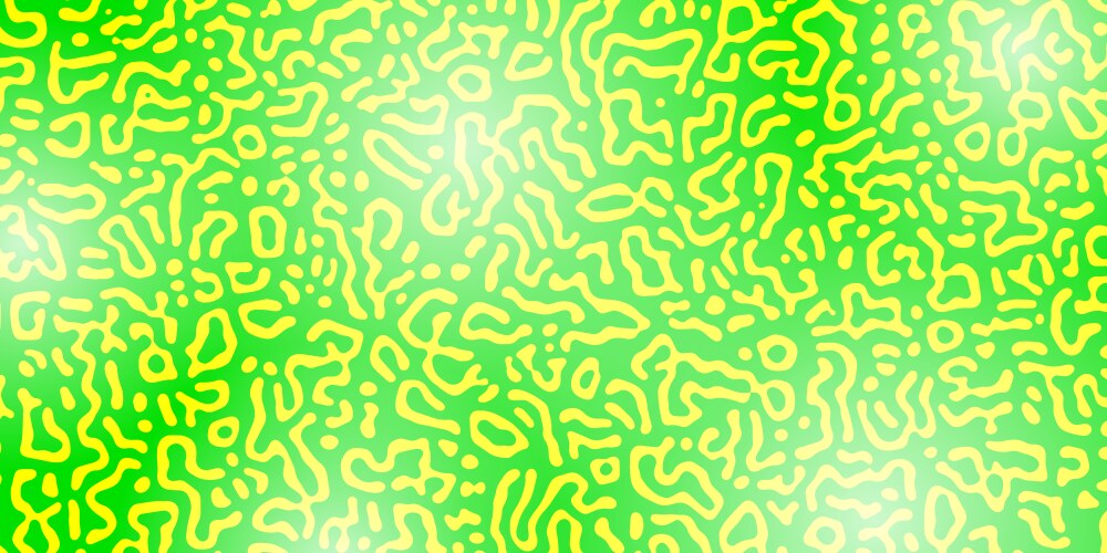 Generative algorithm psychedelic green background vector image