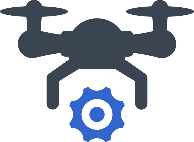 Air drone icon Royalty Free Vector Image - VectorStock