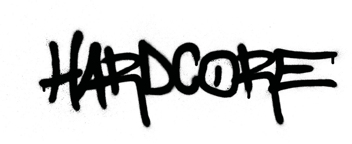 Hardcore Graffiti Spray Art Vector Image