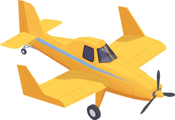 Agricultural aircraft icon vector image