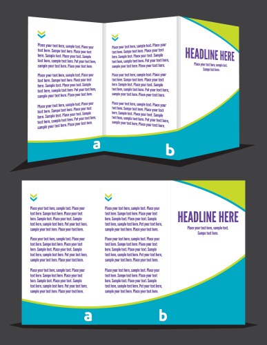 Brochure design vector image