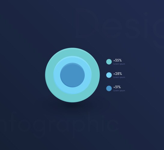 Graphic infographics template for creating web vector image