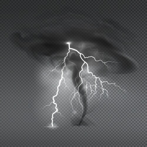 Realistic tornado Royalty Free Vector Image - VectorStock