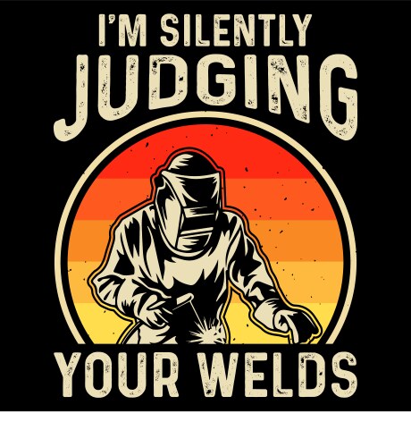 Retro Vintage Welding T-Shirt Vector Image