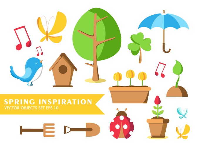 Cartoon garden green tree Royalty Free Vector Image