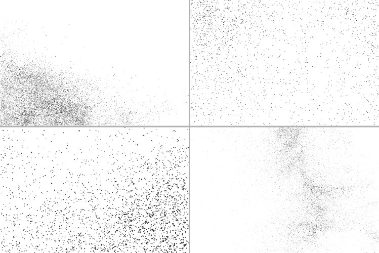 Dirty grunge textures set Royalty Free Vector Image