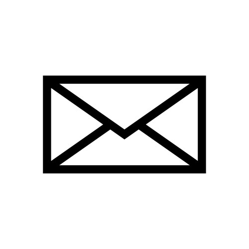 Email symbol letter icon Royalty Free Vector Image