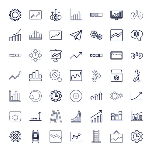 33 progress icons (36974859) – Free Vector | VectorStock