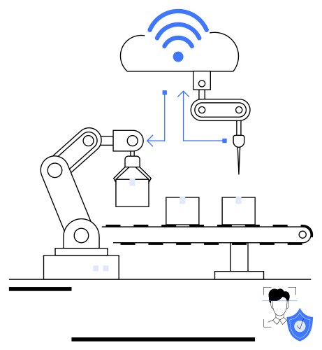 Robotics and cloud integration in automated vector image