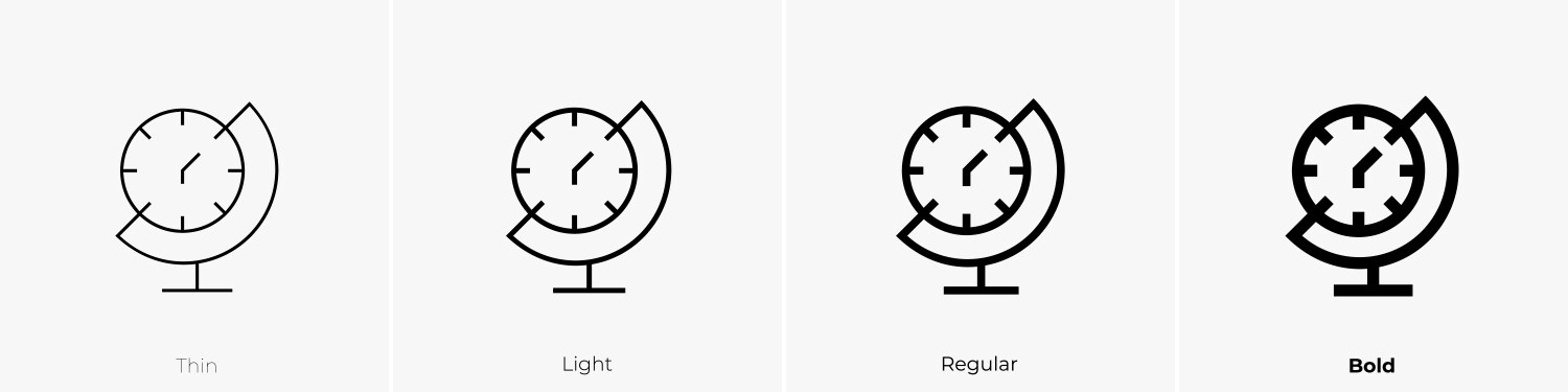 Dune icon thin light regular and bold style Vector Image