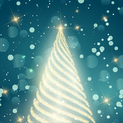 Abstract christmas tree from paper Royalty Free Vector Image