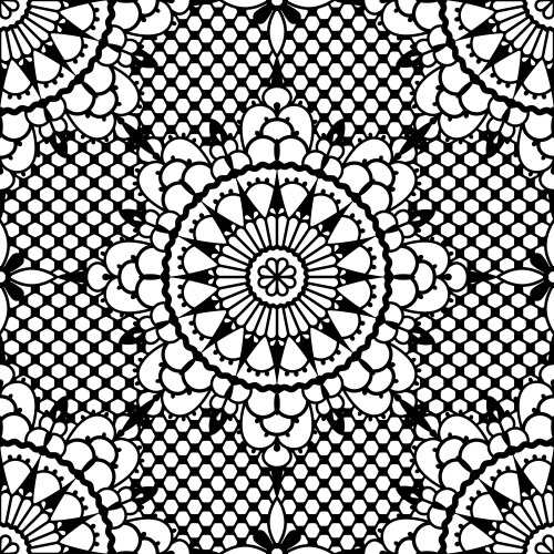 Seamless lace set Royalty Free Vector Image - VectorStock