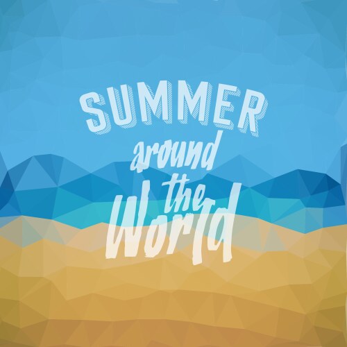 Summer tropical beach background Royalty Free Vector Image