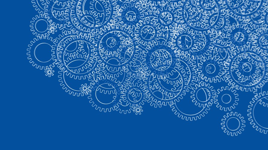 background consisting of gears blueprint style vector image