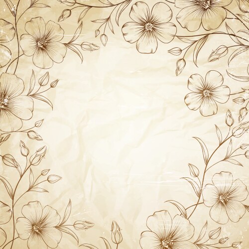 Linum flower Royalty Free Vector Image - VectorStock