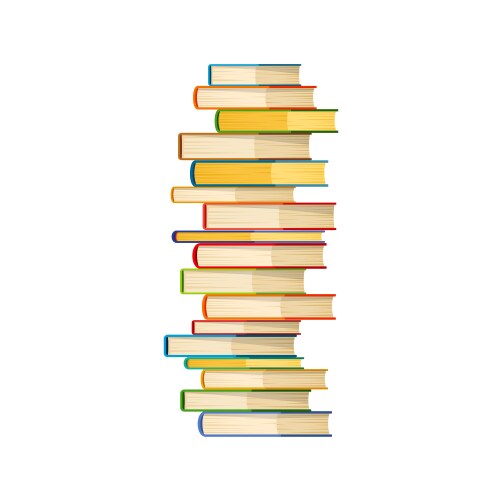 Book stacks Royalty Free Vector Image - VectorStock