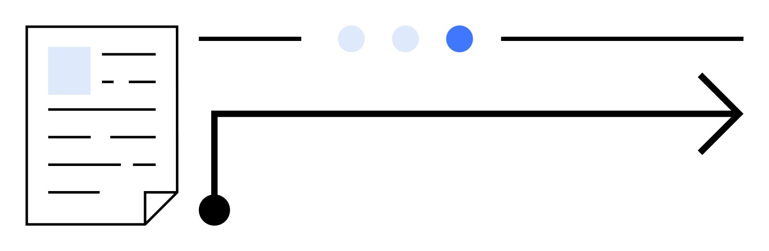 Document workflow with progress indicators vector image
