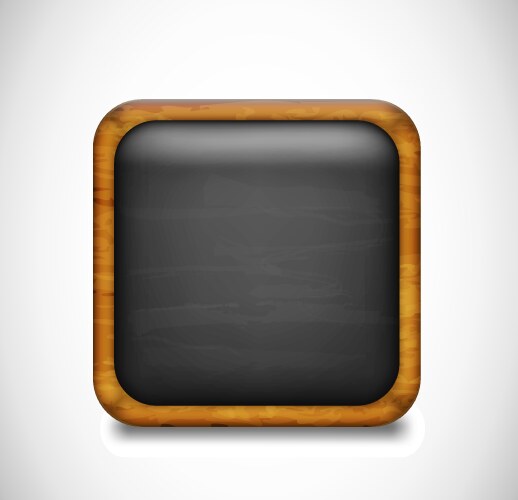 Technology black blank app icon template Vector Image