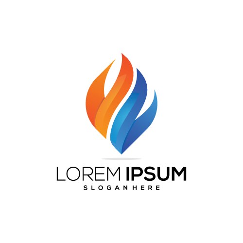 Book on fire flame icon logo Royalty Free Vector Image
