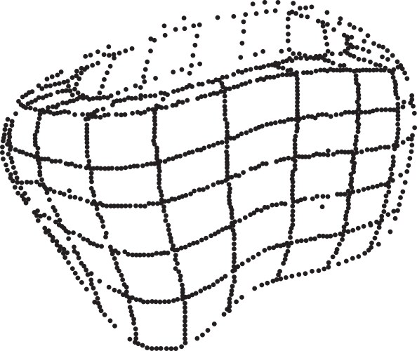 monochrome stippled woven basket texture vector