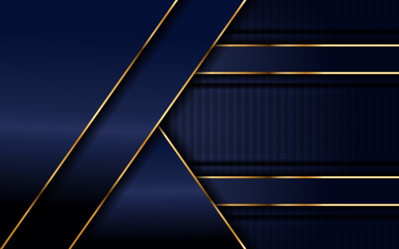 Trendy low poly triangles with navy bg Royalty Free Vector