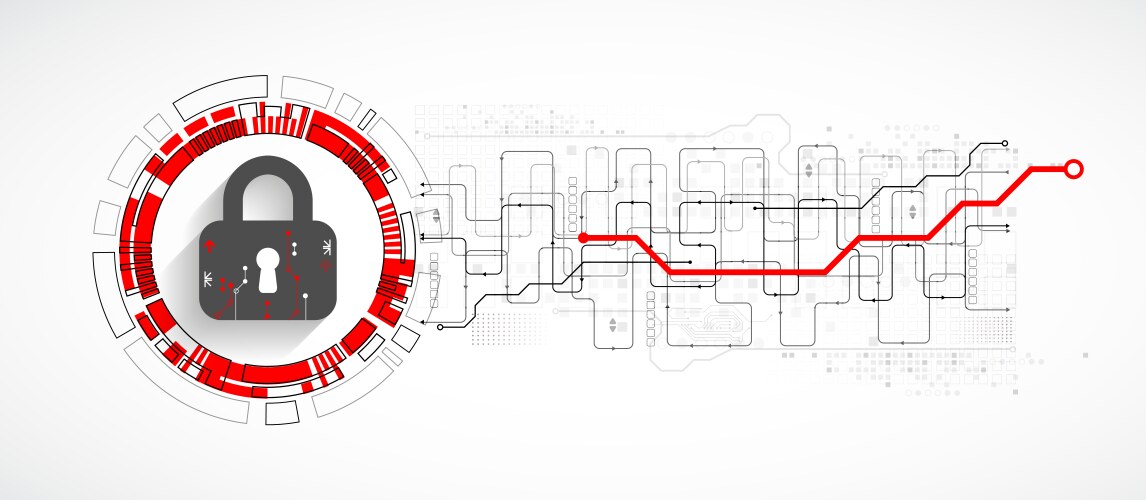 personal data security cyber or information vector image
