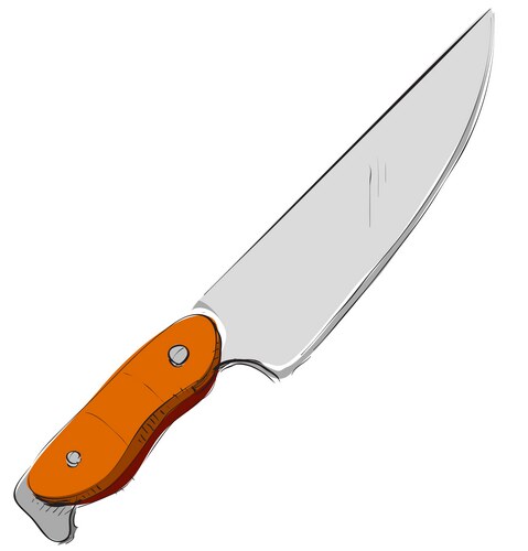 Cartoon home kitchen knife set Royalty Free Vector Image