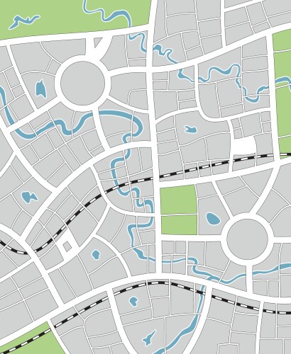 City map Royalty Free Vector Image - VectorStock