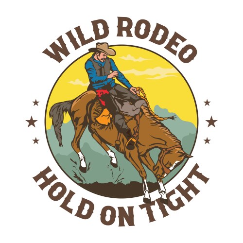 Cowboy Rodeo Logo Rodeo Logo Etsy