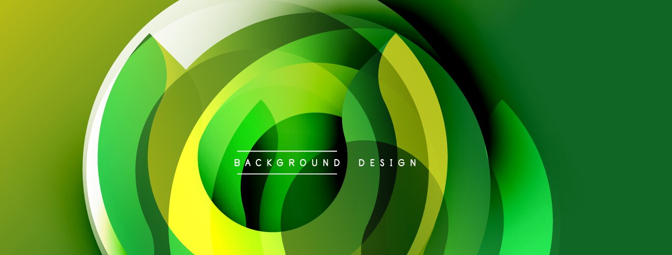 Abstract layered shapes create dynamic circular vector image