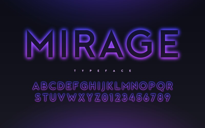 Trendy neon light or eclipse style glowing Vector Image