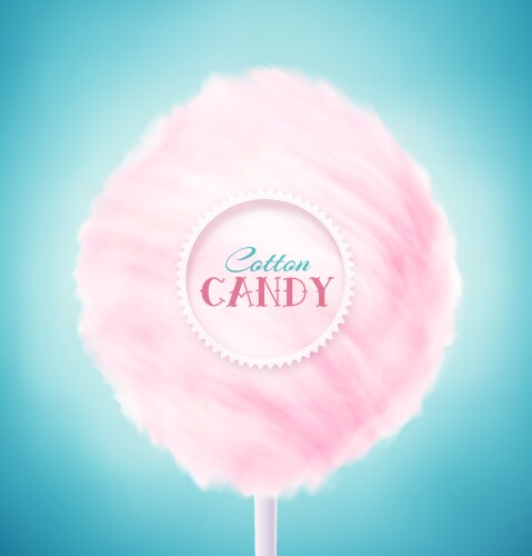 Cotton candy pink background design Royalty Free Vector