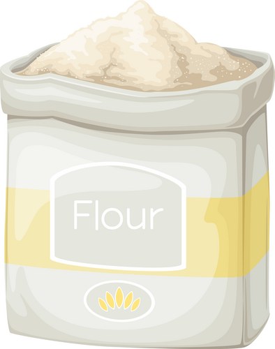 Flour paper bag Vector Image
