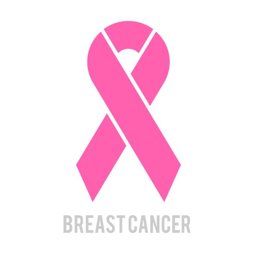 Pink Ribbon Breast Cancer Awareness Vector Image