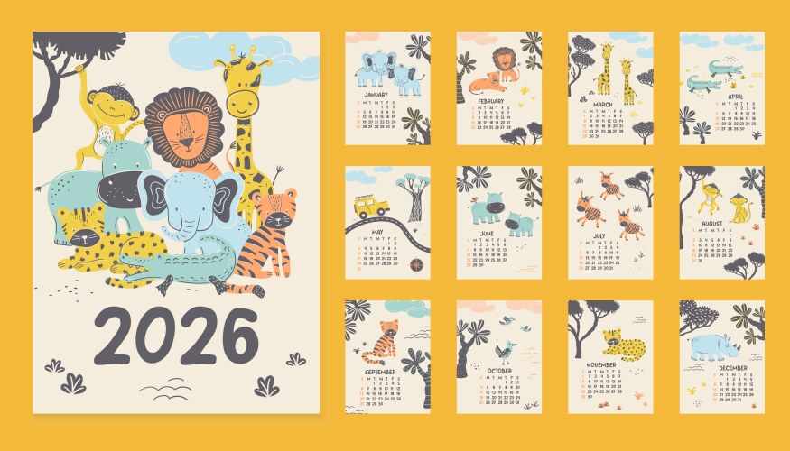2026 Calendar Vector Images (over 3,100)