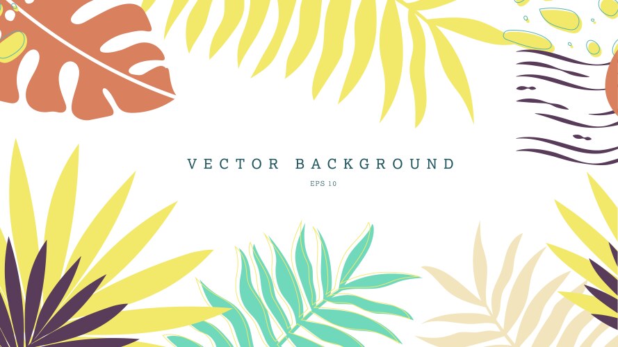 Modern tropical leaves background design – Royalty-Free Vector ...