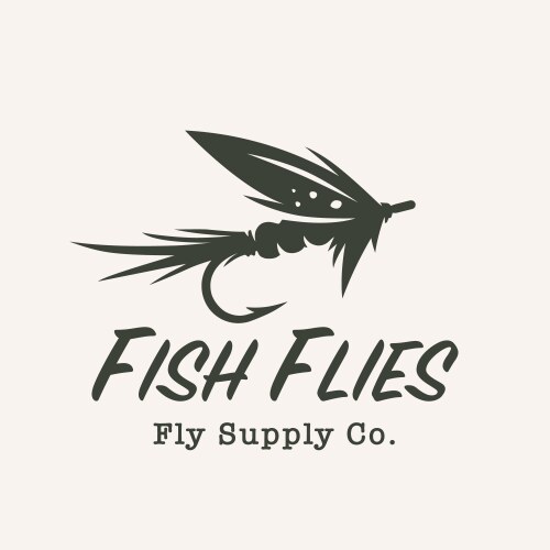Fly Fishing Hook Emblem Vector Image