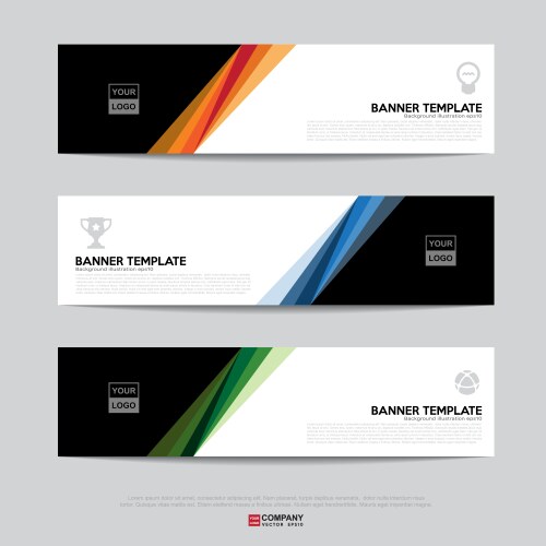 Modern Abstract Banner Template Vector Image